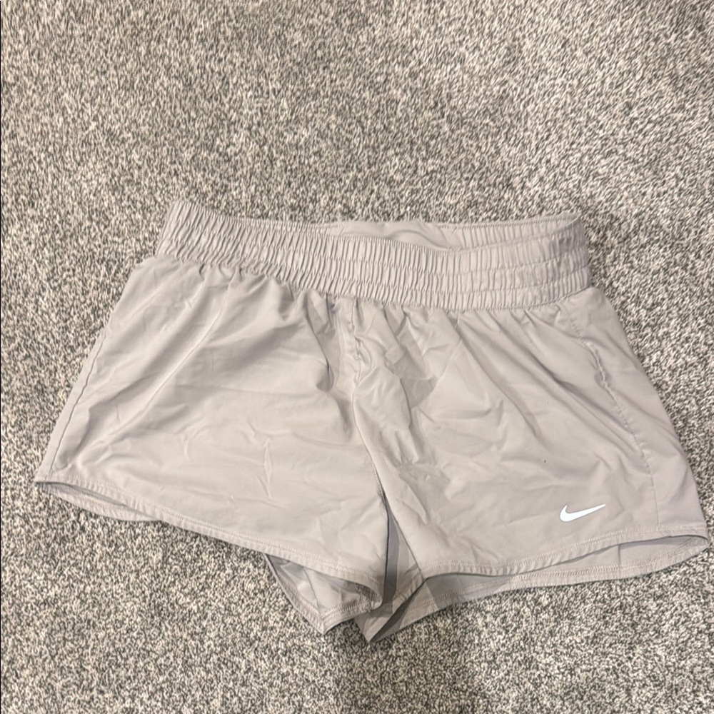 Nike Gray Athletic Shorts Lightweight Elastic Waist